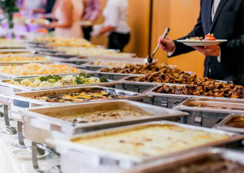 Wedding catering setup in Kochi
